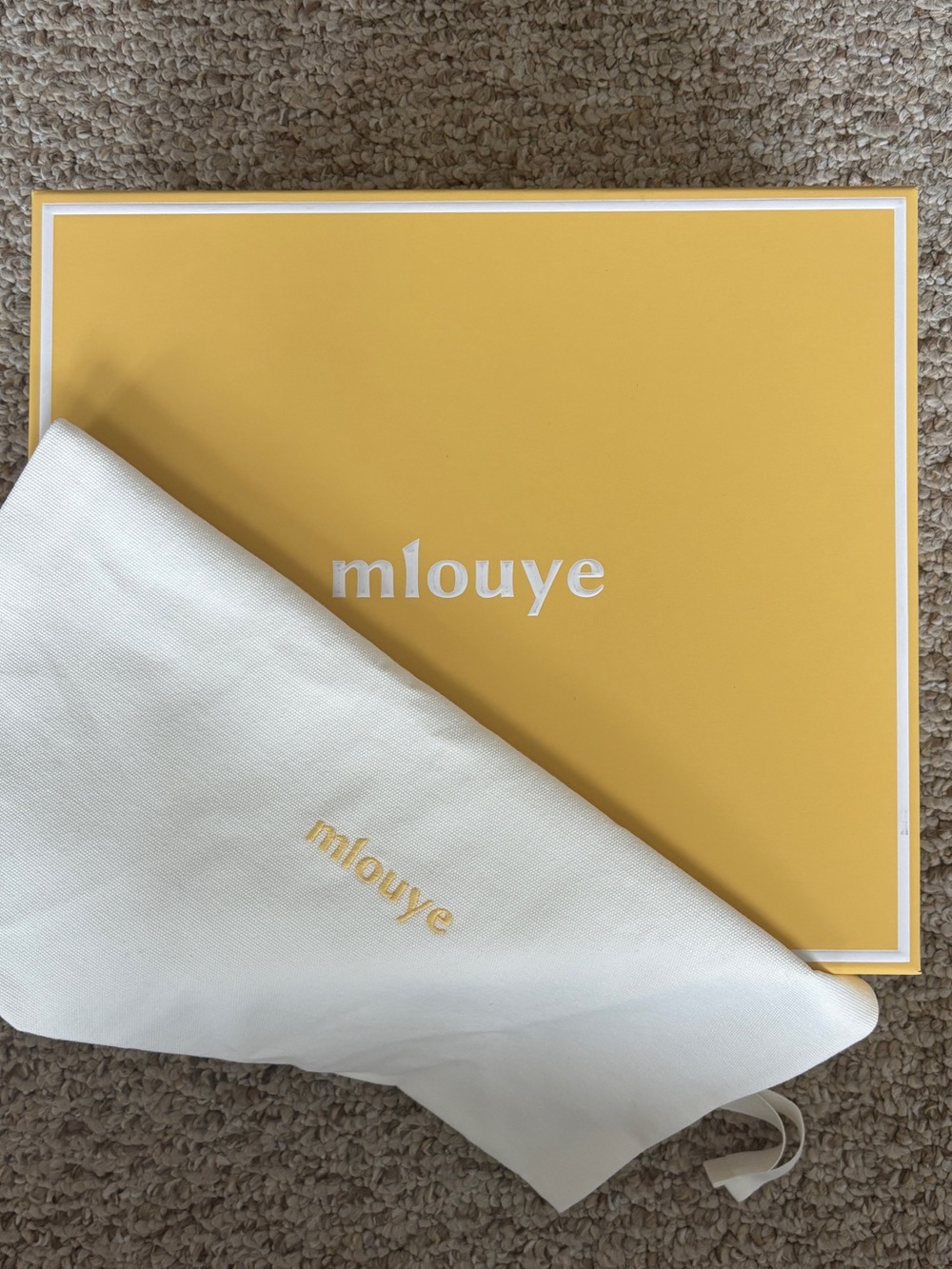 Mlouye Bag Storage Signature Gift Box with Dust Bag 13x11”